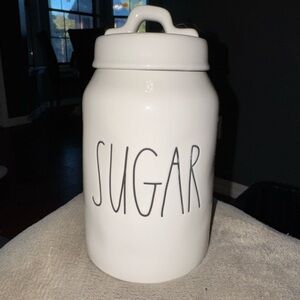 White Sugar Canister